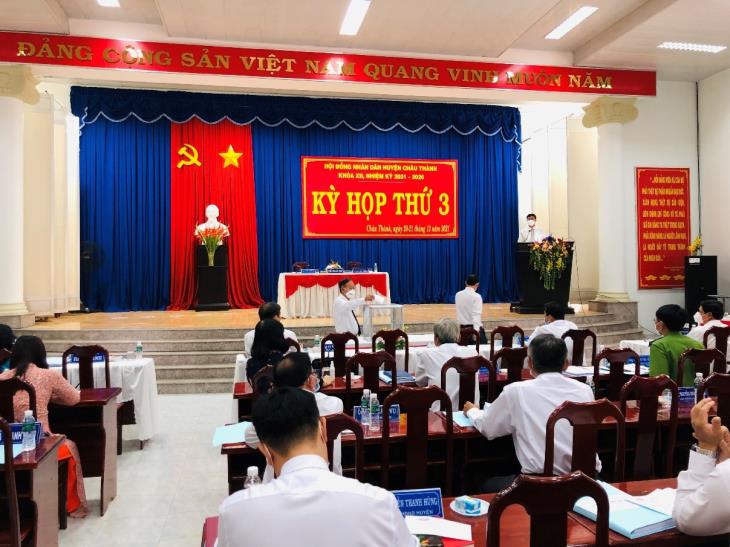 Hội đồng nhân dân (HĐND) huyện Châu Thành: Khai mạc kỳ họp thứ 3 HĐND huyện khóa XII, nhiệm kỳ 2021 - 2026